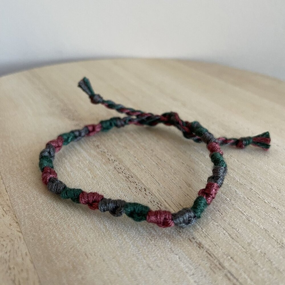 Rosalia Bracelet, anklet, trendy, comfortable, tie, embroidery thread, woven, gi